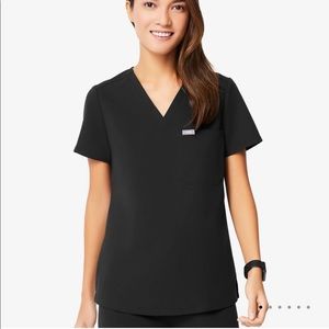 Figs Catarina one pocket scrub top - XXS Black